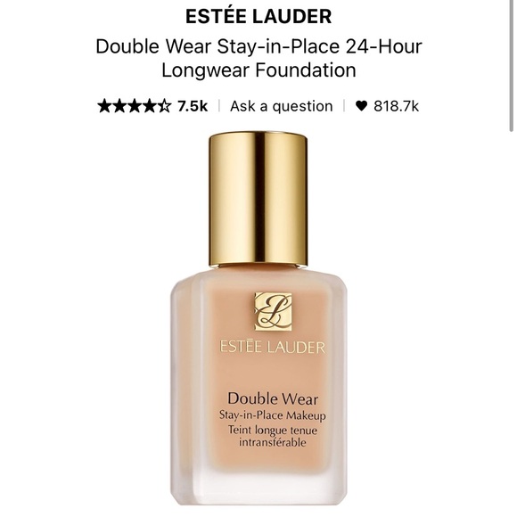 Estée Lauder - Double Wear Foundation in 1N0 - Picture 3 of 5